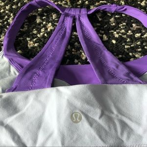 NWOT lululemon purple duocolor workout top size 12